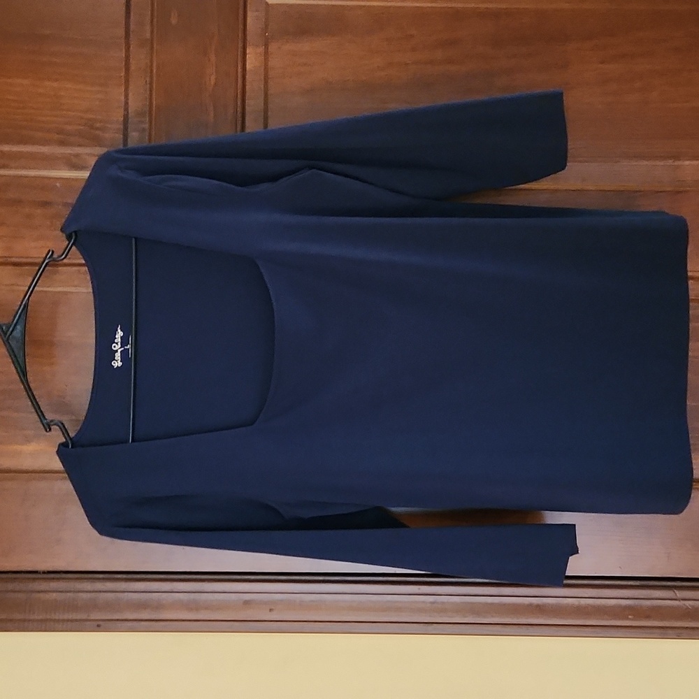 Lilly Pulitzer 'Nell Top' Navy Blue